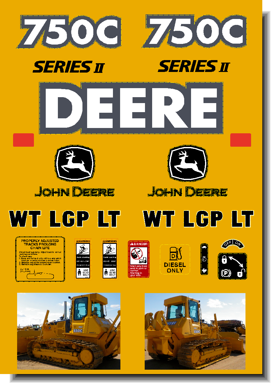 750C Series II Decal Kit