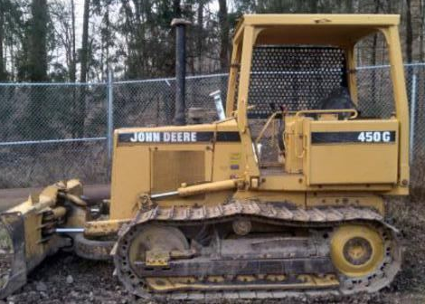 John Deere 450G Dozer Decals (Newer Style)